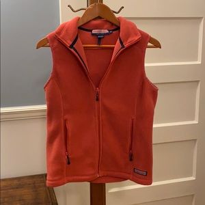 Women’s Pink Vineyard Vines Fleece Vest XS